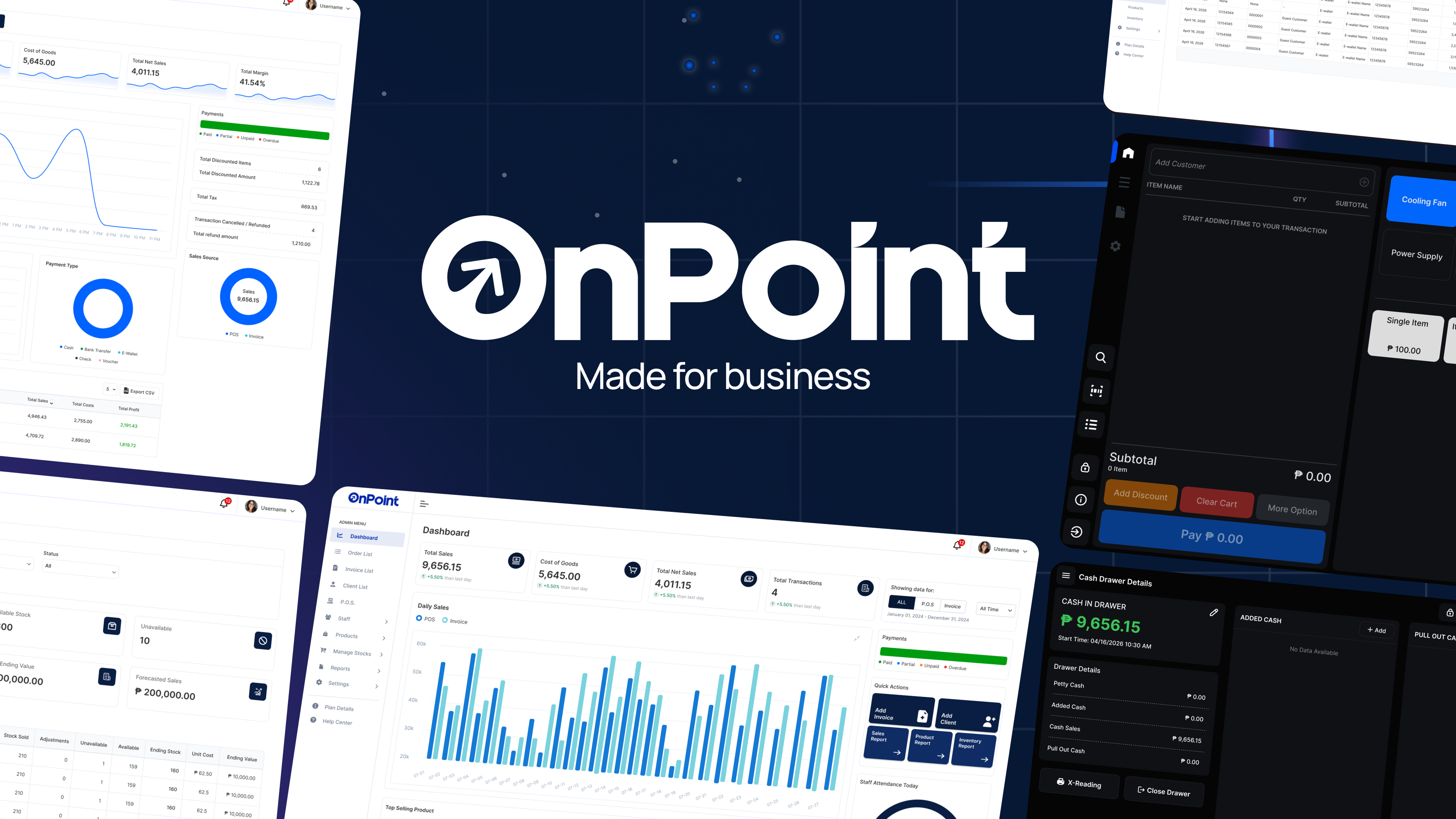 Onpoint business solutions dashboard